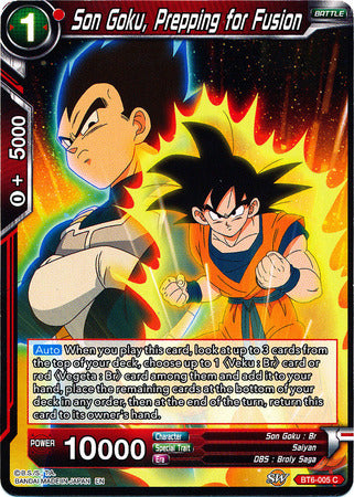 Son Goku, Prepping for Fusion [BT6-005]