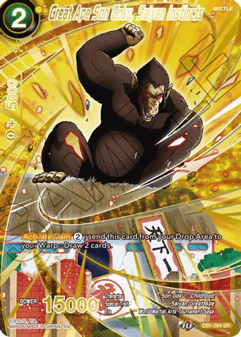 Great Ape Son Goku, Saiyan Instincts (Alternate Art) [EX19-08]