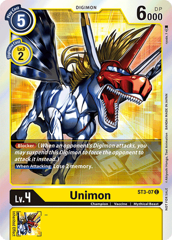 Unimon [ST3-07] (Event Pack) [Starter Deck: Heaven's Yellow Promos]