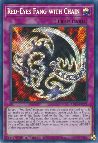 Red-Eyes Fang with Chain [LDS1-EN021] Secret Rare