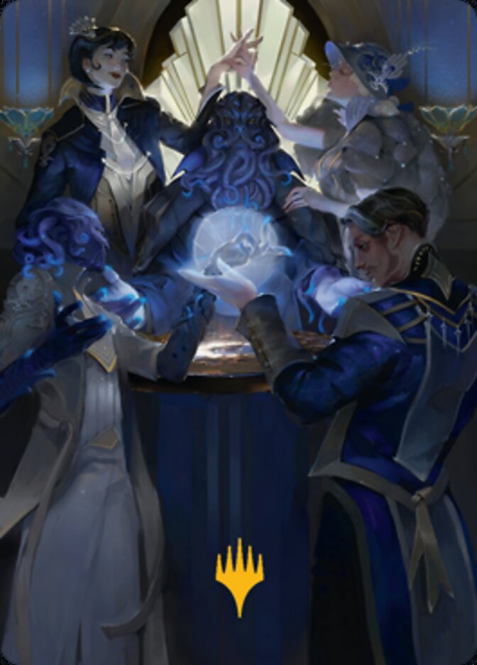 Obscura Ascendancy Art Card (Signature dorée) [Streets of New Capenna Art Series] 