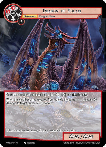 Dragon of Solari (NWE-014 N) [A New World Emerges]
