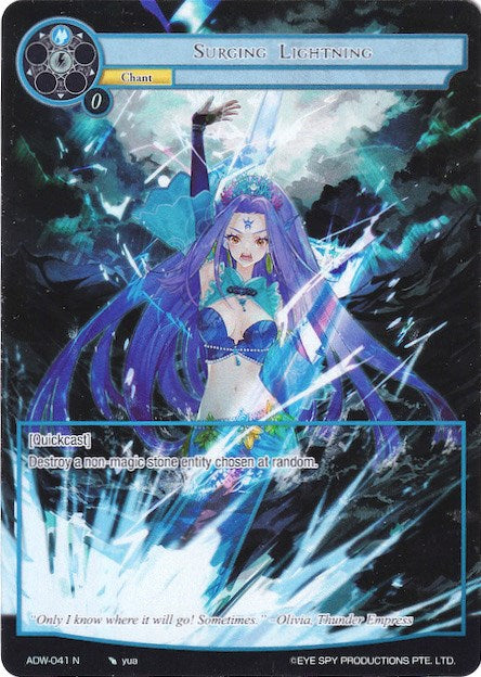 Surging Lightning (Full Art) (ADW-041) [Assault into the Demonic World]