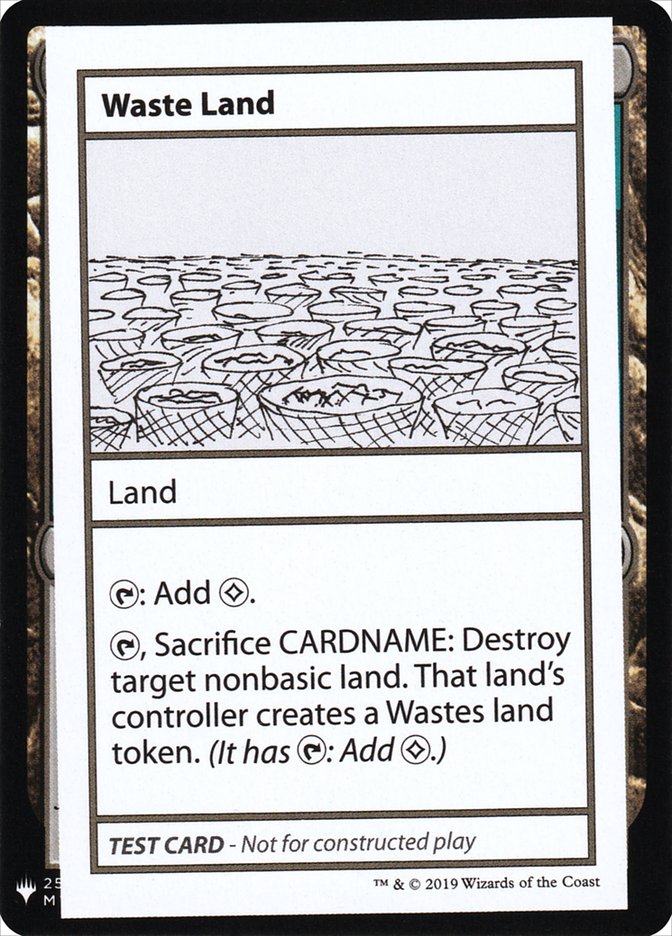 Waste Land [Cartes Mystery Booster Playtest] 