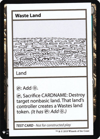 Waste Land [Cartas de prueba de refuerzo misteriosas] 