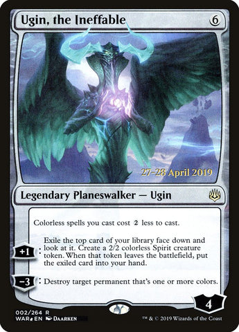 Ugin, the Ineffable  [War of the Spark Prerelease Promos]