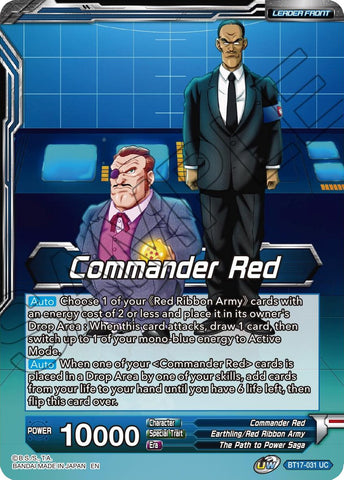 Commander Red // Red Ribbon Robot, Seeking World Conquest (BT17-031) [Ultimate Squad Prerelease Promos]