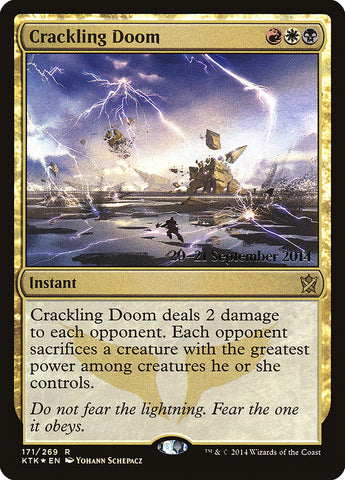 Crackling Doom  (Prerelease) [Khans of Tarkir Prerelease Promos]