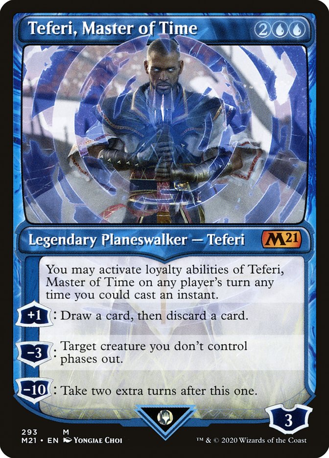 Teferi, Master of Time (Showcase) (293) [Core Set 2021]