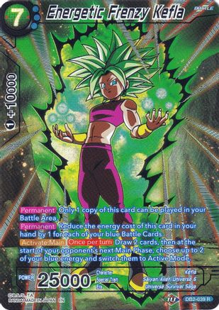 Energetic Frenzy Kefla (DB2-039) [Collector's Selection Vol. 2]