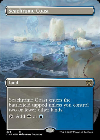 Seachrome Coast (Borderless Alternate Art) [Phyrexia: All Will Be One]