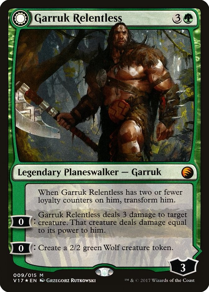 Garruk Relentless // Garruk, le Voile-Maudit [Du coffre-fort : Transformer] 