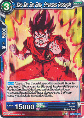 Kaio-Ken Son Goku, assaut intense [BT8-025] 