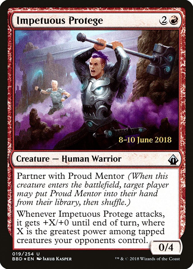 Impetuous Protege  (Prerelease) [Battlebond Prerelease Promos]