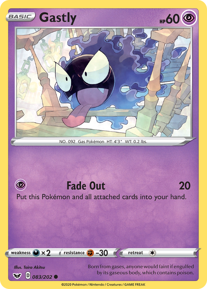 Gastly (83/202) [Espada y escudo: conjunto básico] 