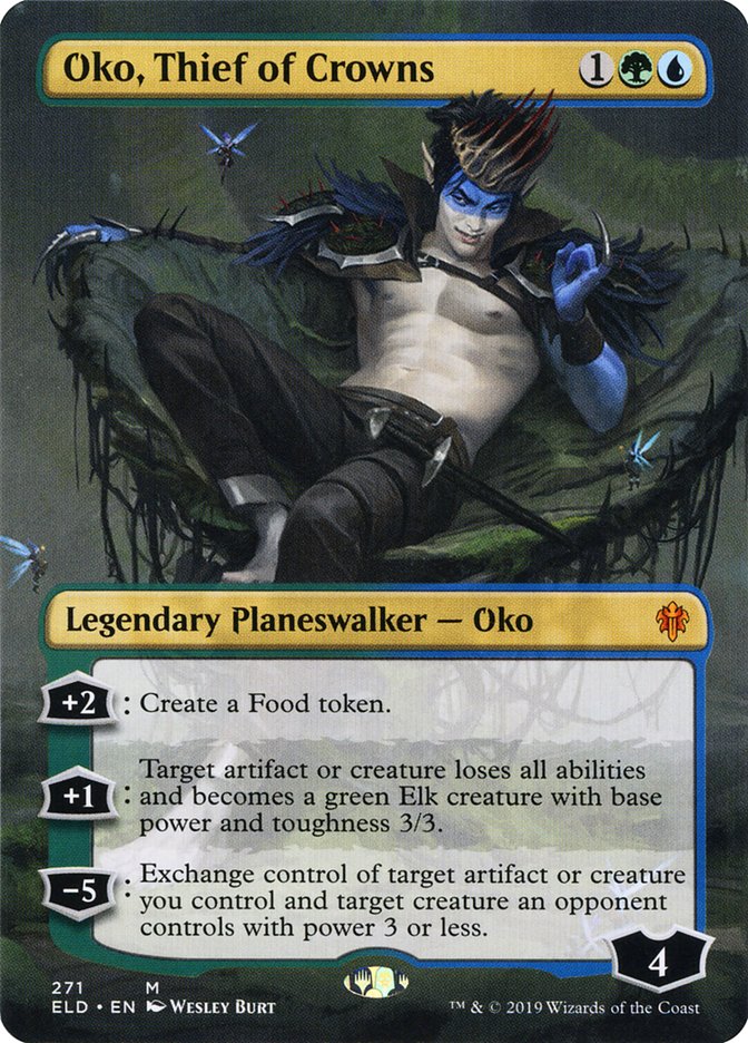 Oko, ladrón de coronas (sin bordes) [Trono de Eldraine] 