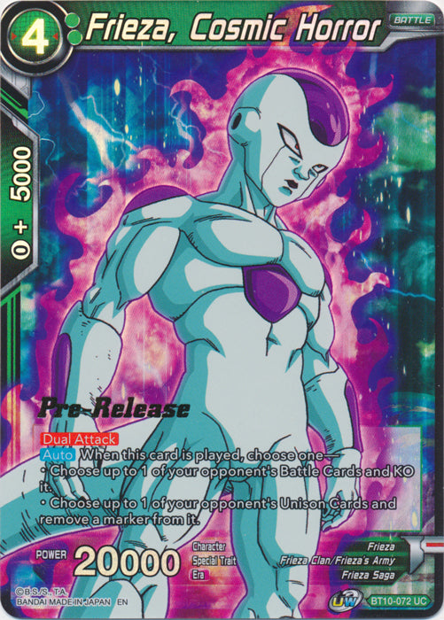 Freezer, Cosmic Horror (BT10-072) [Promociones preliminares de Rise of the Unison Warrior] 