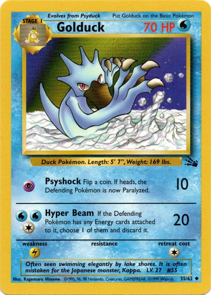 Golduck (35/62) [Fossiles illimités] 