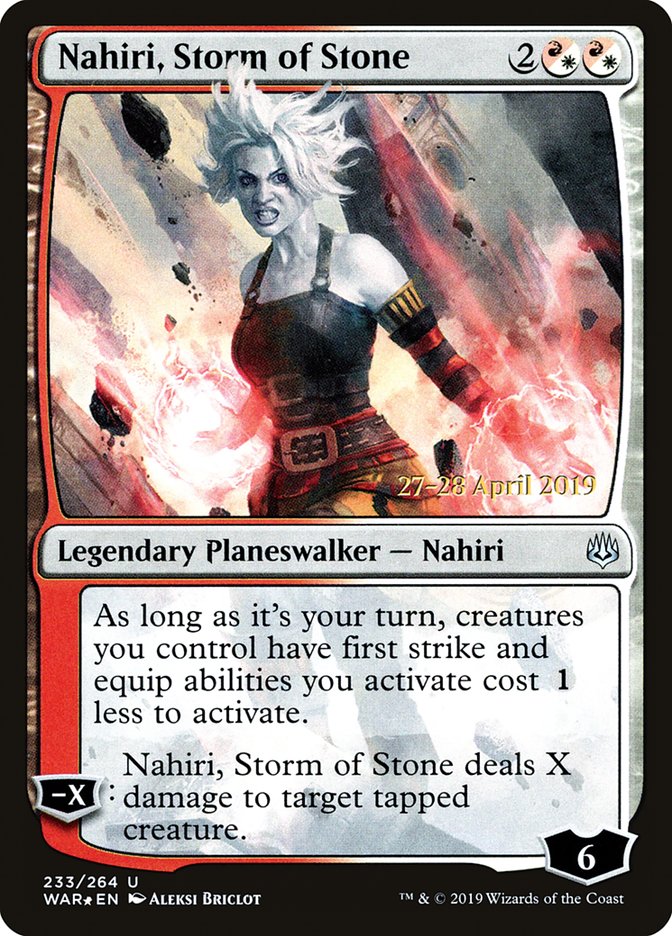 Nahiri, Storm of Stone [Promotions d'Avant-première War of the Spark] 