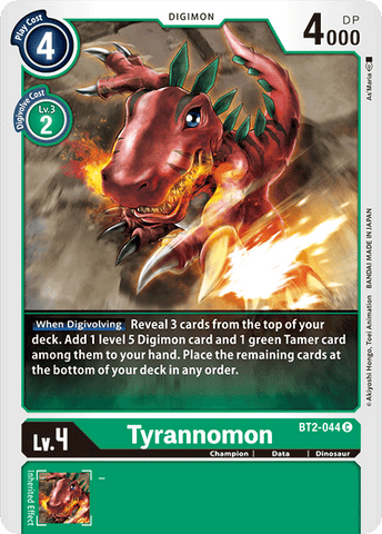 Tyrannomon [BT2-044] [Lanzamiento de refuerzo Ver.1.0] 