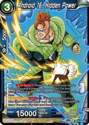 Android 16, Puissance cachée (BT17-048) [Ultimate Squad] 