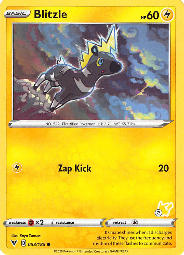 Blitzle (053/185) (Tampon Pikachu #2) [Battle Academy 2022]