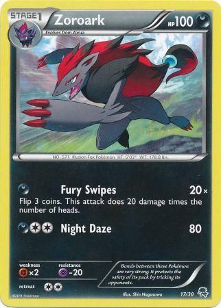 Zoroark (17/30) [Noir &amp; Blanc : Kit de dressage - Zoroark] 