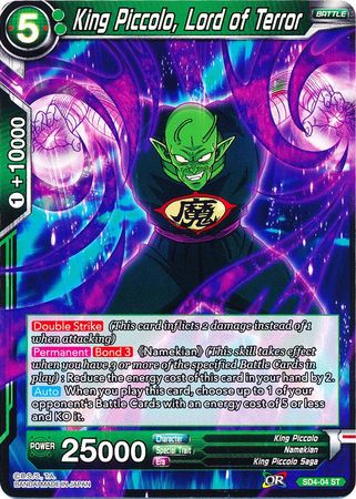 King Piccolo, Lord of Terror (Starter Deck - The Guardian of Namekians) [SD4-04]