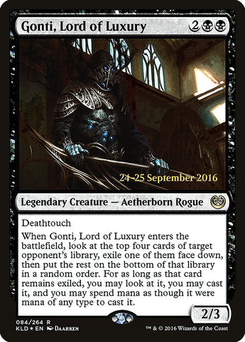 Gonti, Lord of Luxury  (Prerelease) [Kaladesh Prerelease Promos]