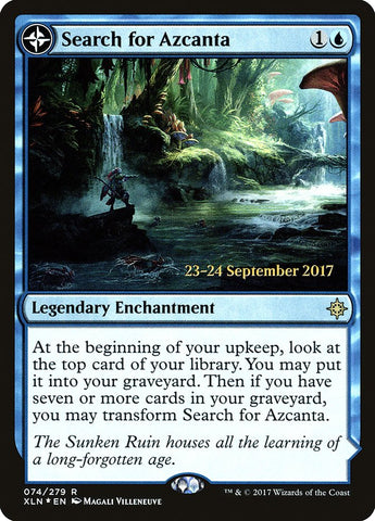 Search for Azcanta // Azcanta, the Sunken Ruin  (Prerelease) [Ixalan Prerelease Promos]