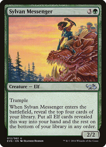 Sylvan Messenger (Elfes contre Gobelins) [Duel Decks Anthology] 