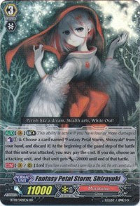 Fantasy Petal Storm, Shirayuki (BT09/009EN) [Clash of Knights & Dragons]