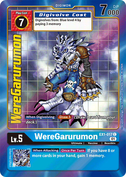 WereGarurumon [EX1-017] (Arte alternativo) [Colección clásica] 