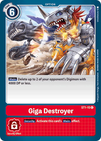 Destructeur Giga [ST1-15] [Gaia Red] 