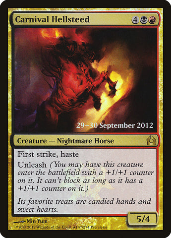 Carnival Hellsteed (Prerelease) [Return to Ravnica Prerelease Promos]