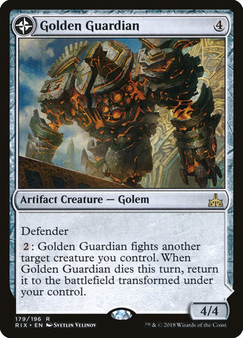 Golden Guardian // Garnison Gold-Forge [Rivals of Ixalan] 