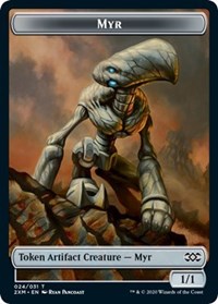 Myr (024) // Thopter (026) Double-sided Token [Double Masters Tokens]