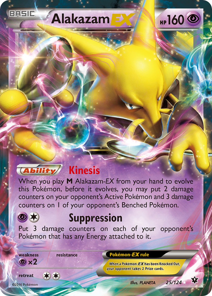 Alakazam EX (25/124) [XY: Destinos Enfrentados] 