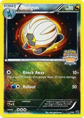 Shelgon (7/20) (personal promocional del campeonato regional) [Blanco y negro: Dragon Vault] 