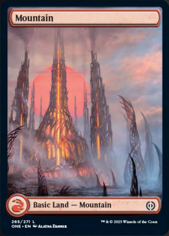 Mountain (265) (Full-Art) [Phyrexia: All Will Be One]