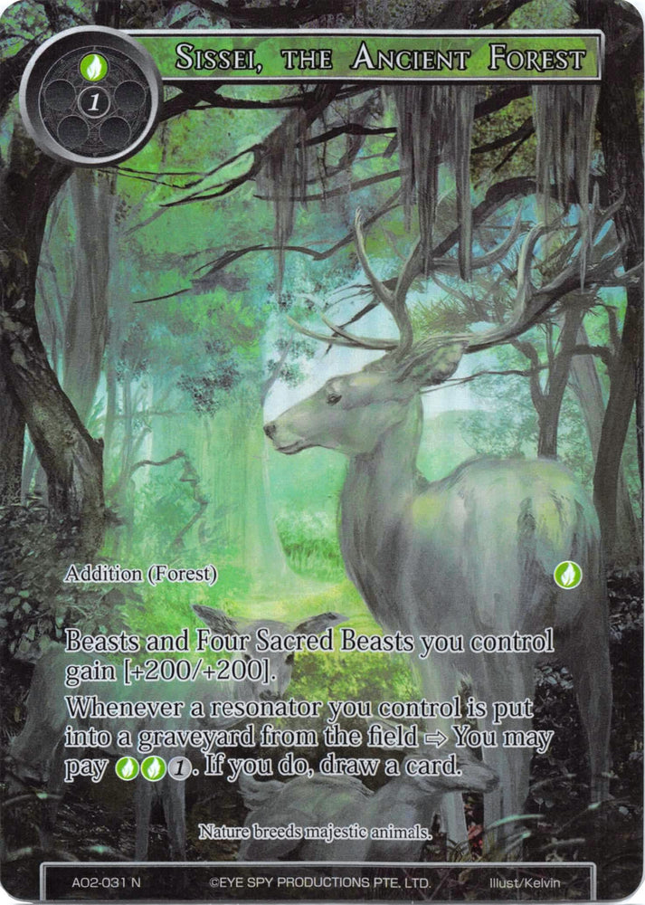 Sissei, the Ancient Forest (Full Art) (AO2-031) [Alice Origin II]