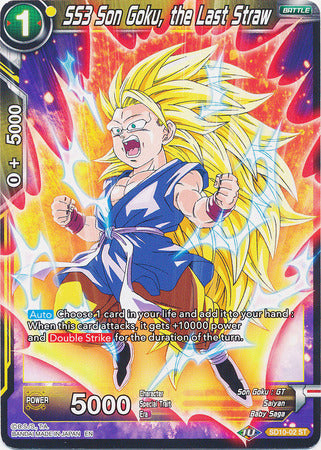 SS3 Son Goku, the Last Straw (Deck de démarrage - Parasitic Overlord) [SD10-02] 