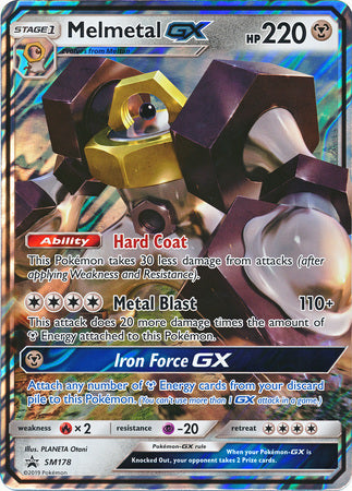 Melmetal GX (SM178) (Tarjeta Jumbo) [Sol y Luna: Black Star Promos] 