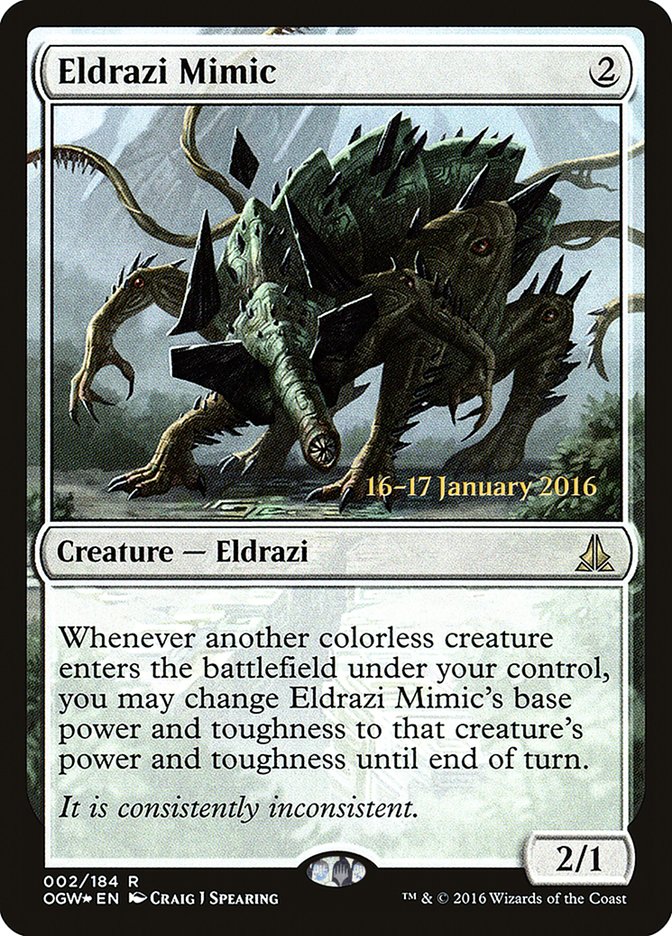 Eldrazi Mimic (Prerelease) [Oath of the Gatewatch Prerelease Promos]