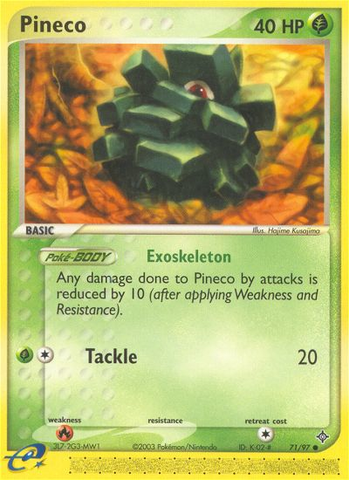 Pinéco (71/97) [EX : Dragon] 