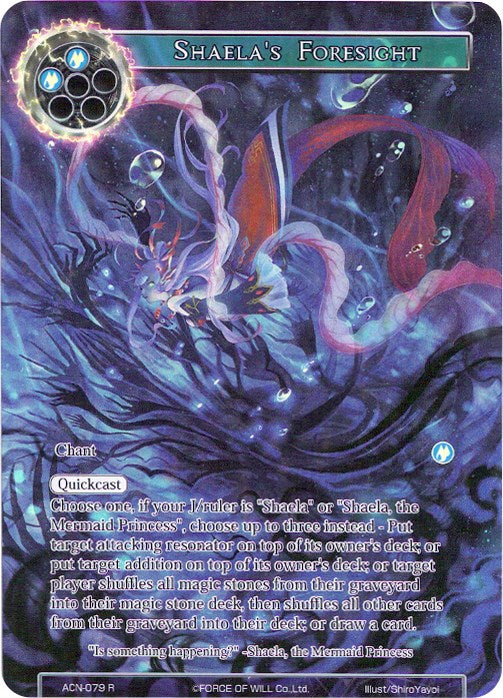 Shaela's Foresight (Full Art) (ACN-079) [Ancient Nights]