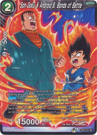 Son Goku et Android 8, liens de bataille [EX13-31] 