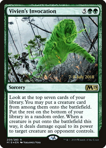 Vivien's Invocation  (Prerelease) [Core Set 2019 Prerelease Promos]