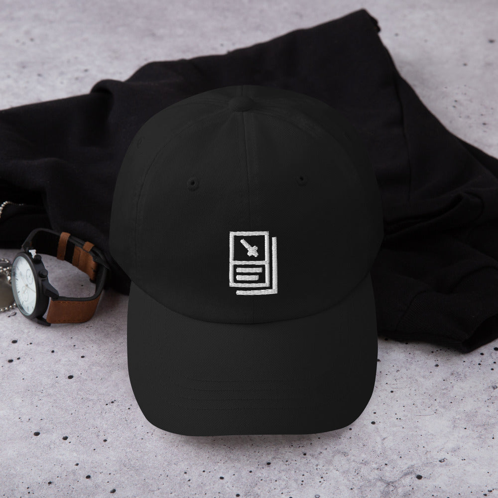 "Card Icon" (White) Dad hat