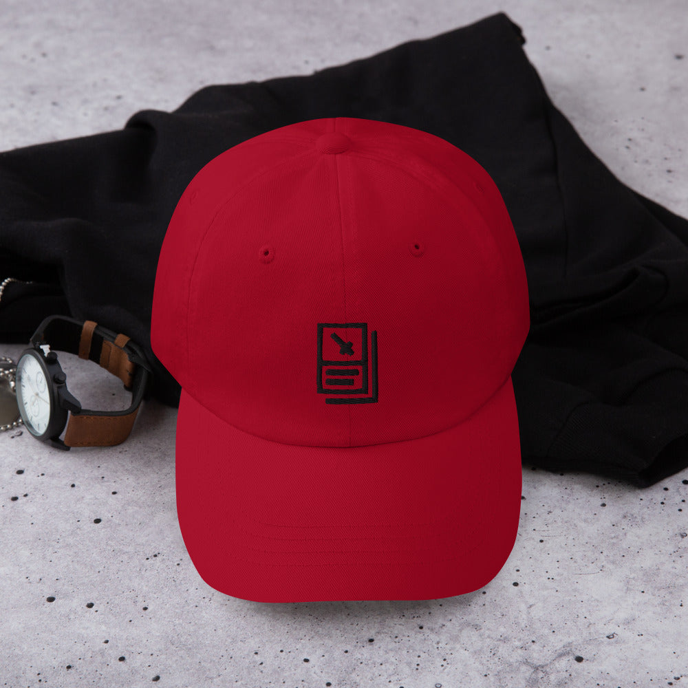 "Card Icon" (Black) Dad hat